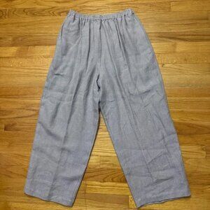 Eskandar Blue Linen Pants 1